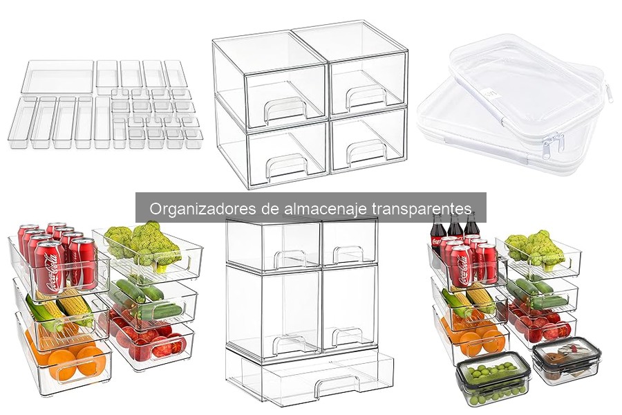 ¿Cuál es el mejor tamaño de organizador de almacenaje transparente?