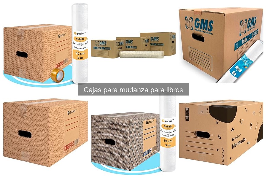 ¿Cuántas cajas para libros necesitas en una mudanza?