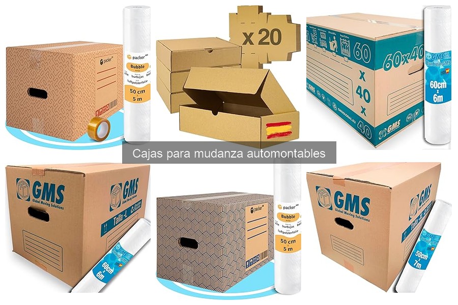 ¿Cuántas cajas para mudanza automontables necesito?