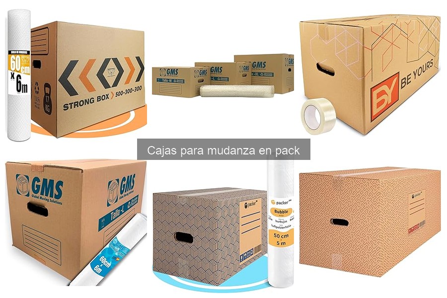¿Cuánto cuesta un pack de cajas para mudanza?