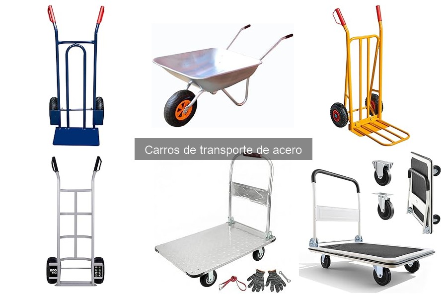 ¿Cuánto peso soporta un carro de transporte de acero?