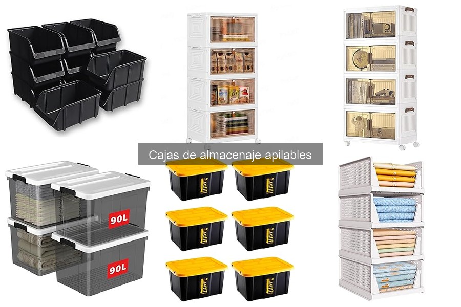 Dónde comprar cajas de almacenaje apilables económicas