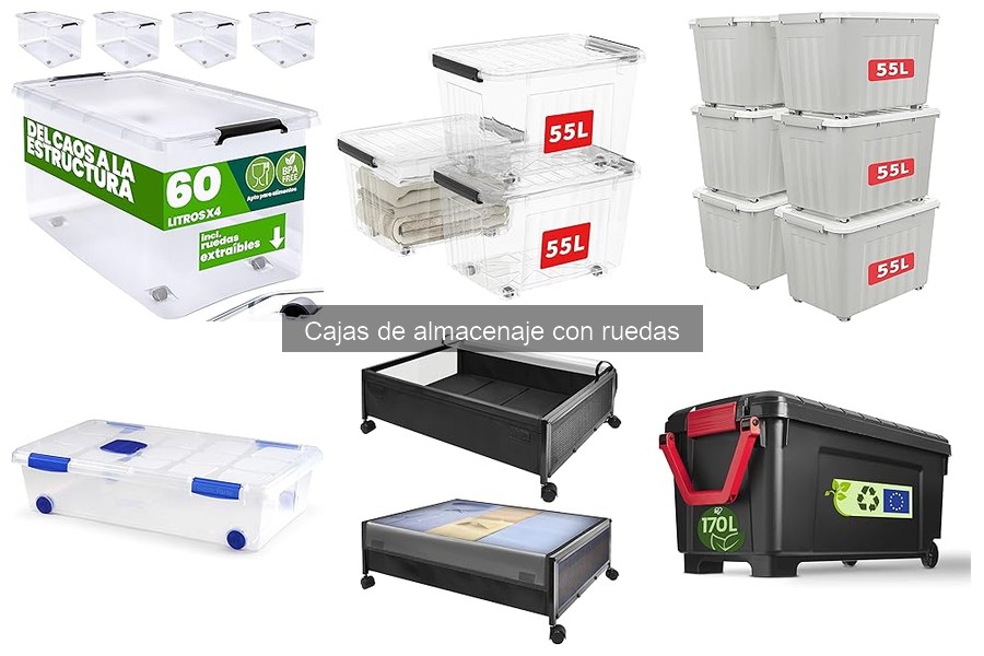 Dónde comprar cajas de almacenaje con ruedas al mejor precio