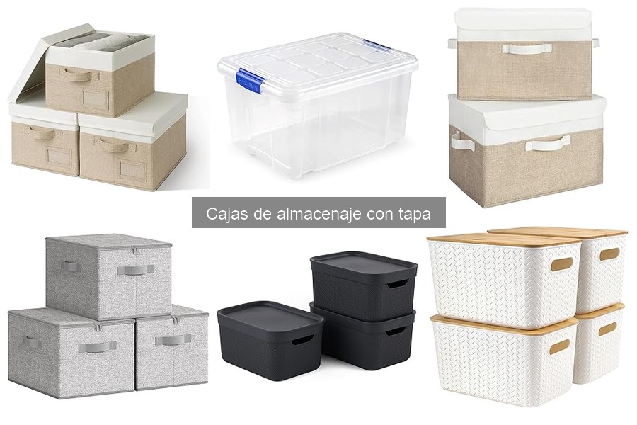 Dónde comprar cajas de almacenaje con tapa al mejor precio