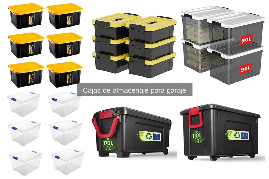 ¿Dónde comprar cajas de almacenaje para garaje baratas?