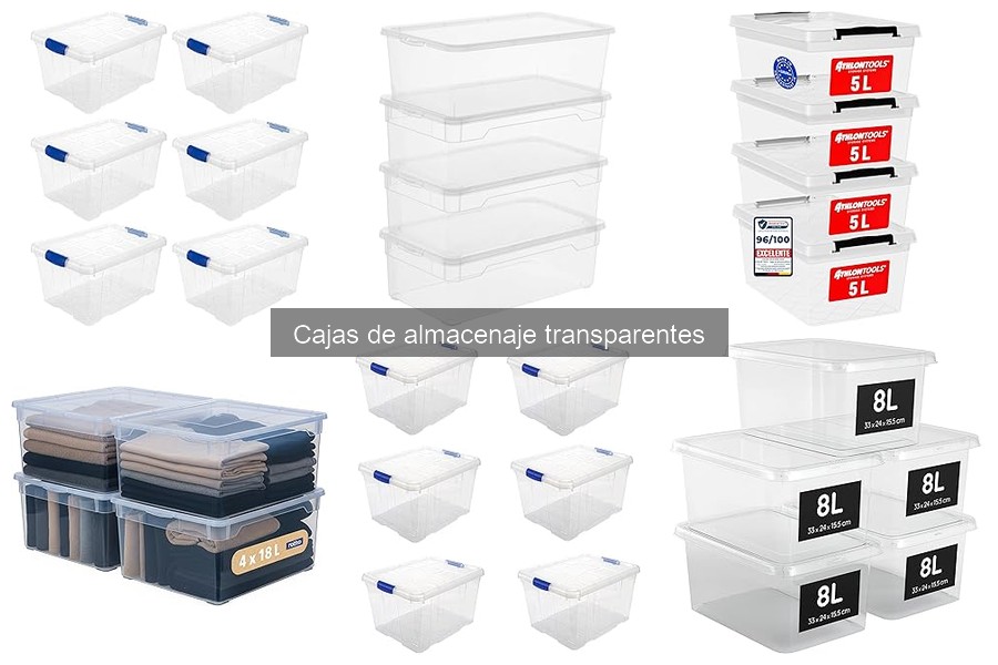Dónde comprar cajas de almacenaje transparentes al mejor precio