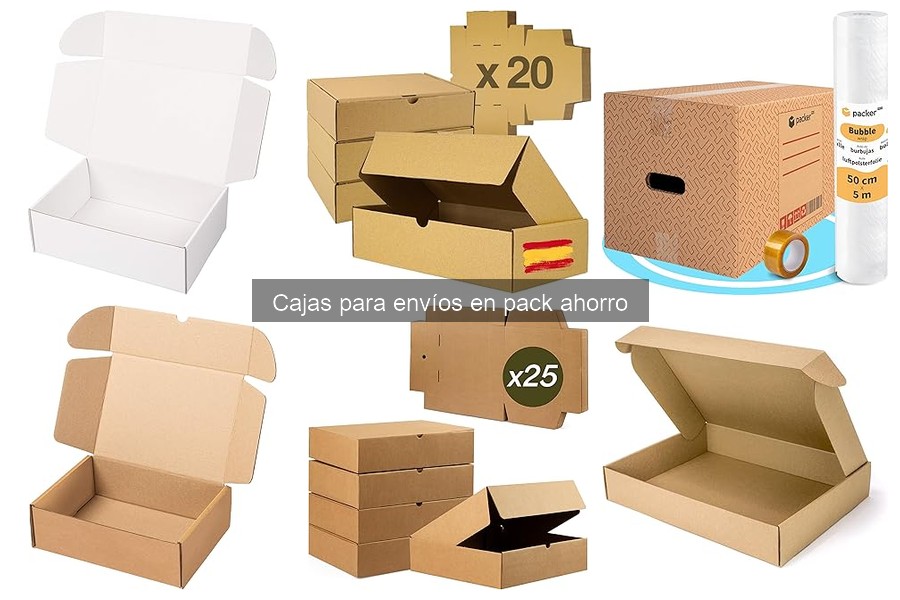 Dónde comprar cajas para envíos en pack ahorro