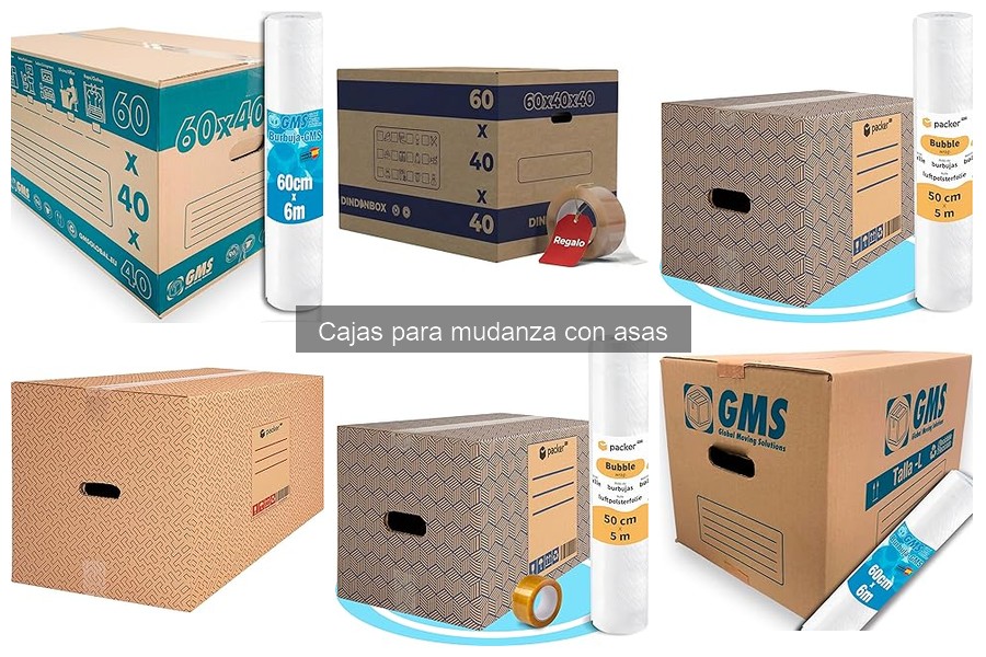 Dónde comprar cajas para mudanza con asas: precios y ofertas