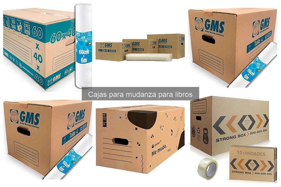 Dónde comprar cajas para mudanza para libros: opciones y precios