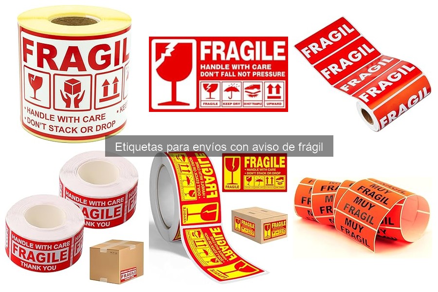Donde comprar etiquetas para envíos frágiles: opciones y precios