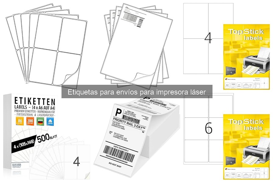 Dónde comprar etiquetas para envíos para impresora láser