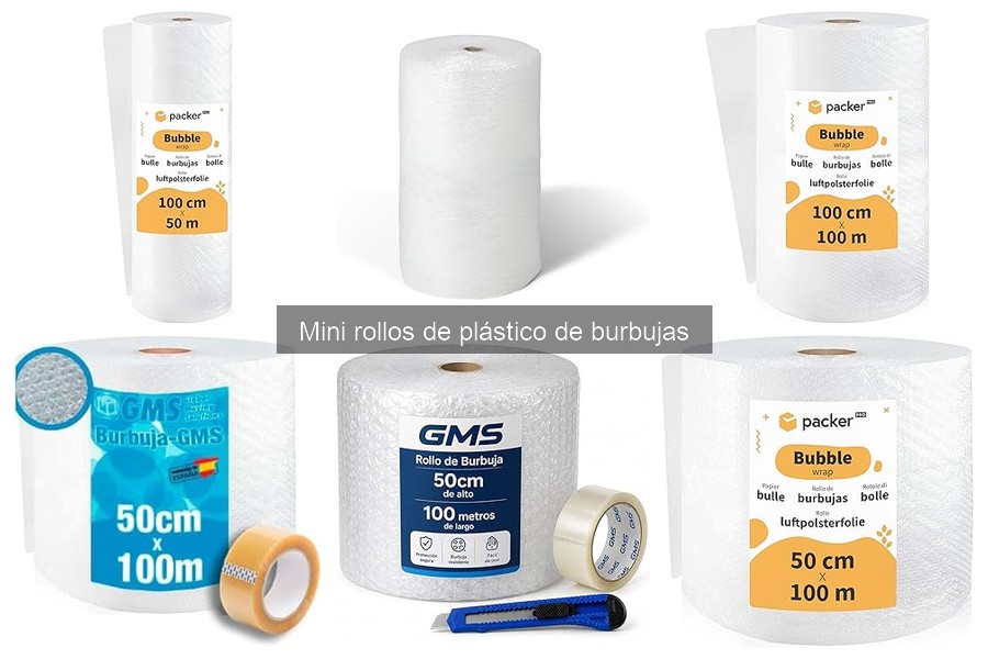 Dónde comprar mini rollos de plástico de burbujas económicos