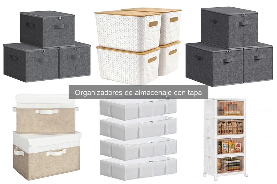 Dónde comprar organizadores de almacenaje con tapa baratos