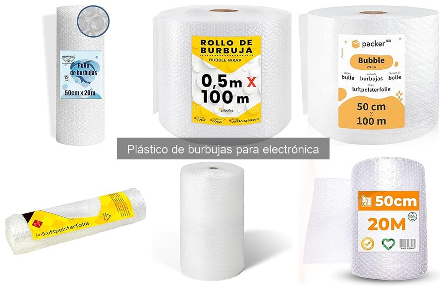 Dónde comprar plástico de burbujas para envíos de electrónica