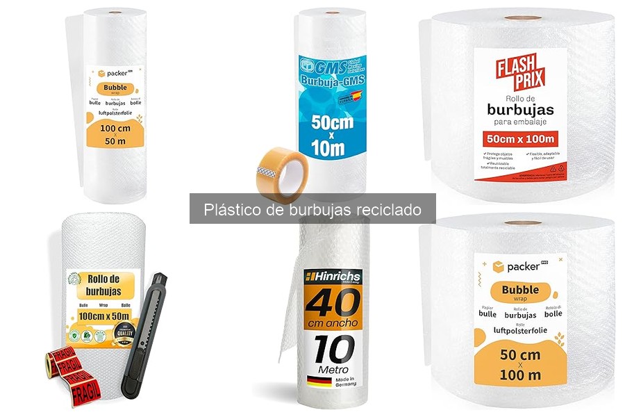 Dónde comprar plástico de burbujas reciclado: Mejores opciones