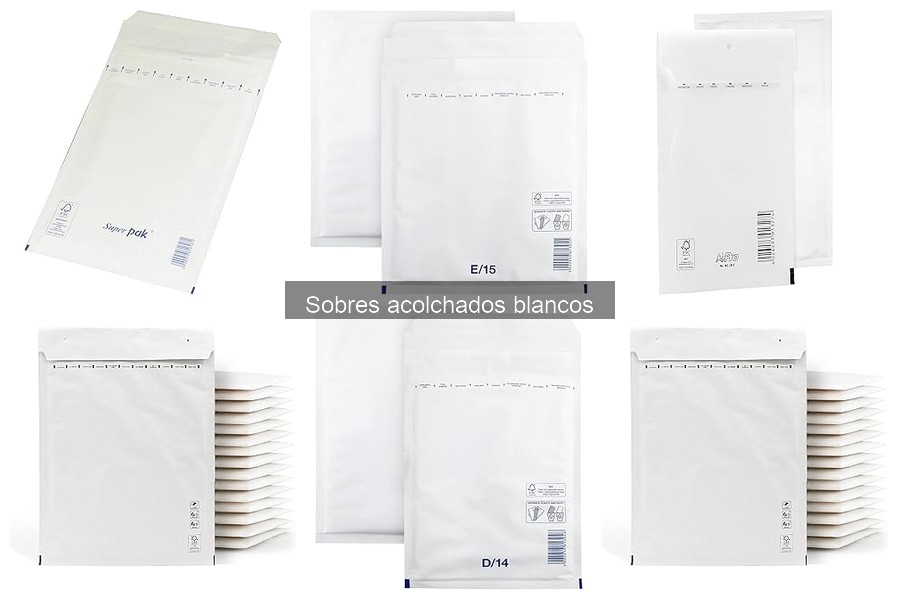 ** Dónde comprar sobres acolchados blancos al mejor precio