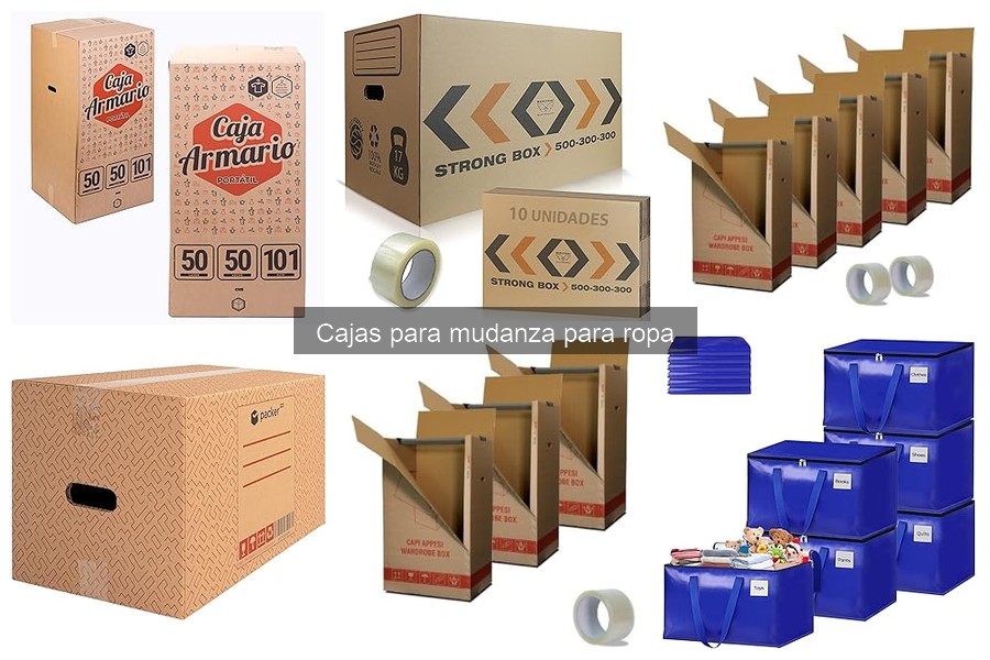 Errores comunes al usar cajas para mudanza de ropa