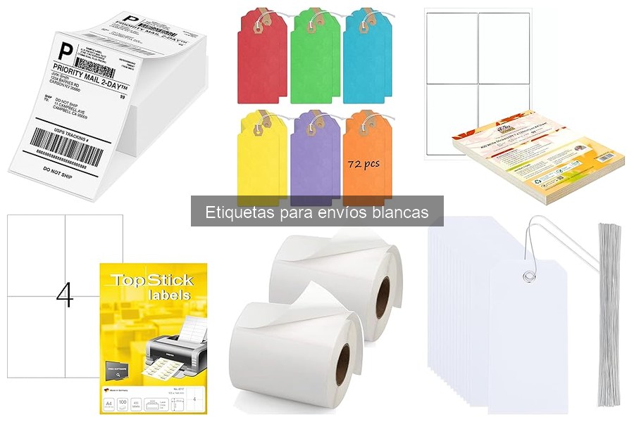 Errores comunes al usar etiquetas para envíos blancas