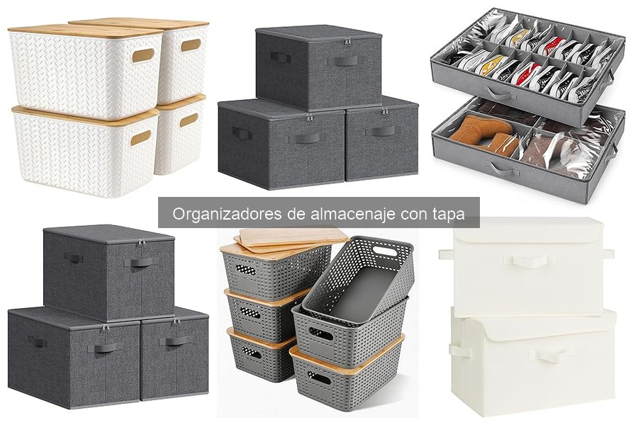 Errores comunes al usar organizadores de almacenaje con tapa