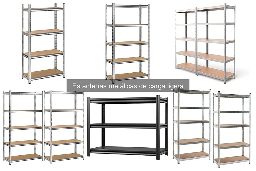 ** Estanterías metálicas de carga ligera para uso industrial