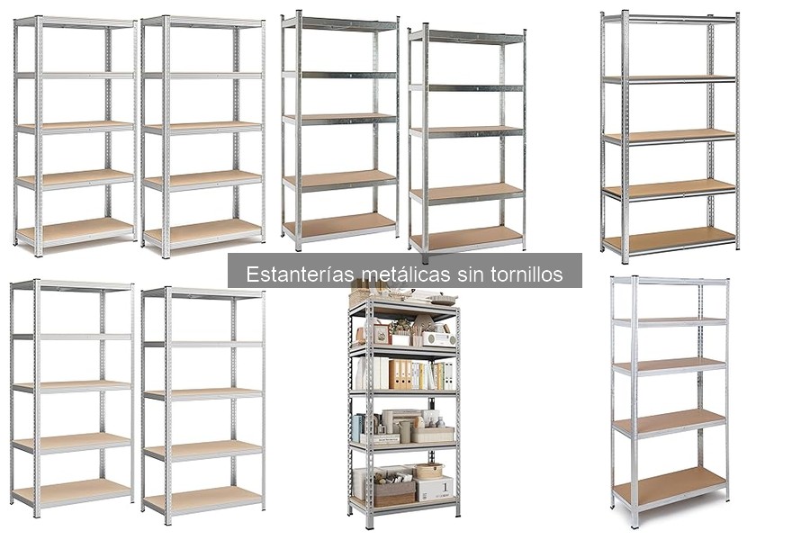 Estanterías metálicas sin tornillos: industrial vs. doméstico