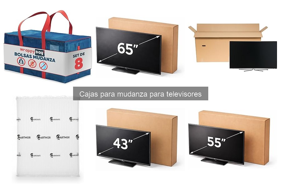 Guía de compra de cajas para televisión en mudanza