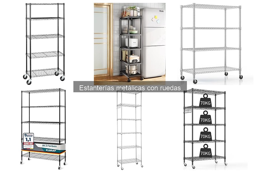 Guía de compra de estanterías metálicas con ruedas