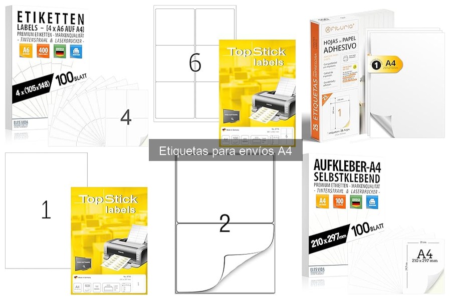 Guía para elegir etiquetas A4 para envíos de manera efectiva
