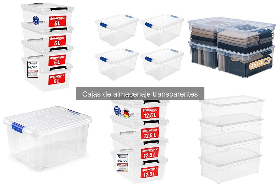 Guía para mantener y limpiar cajas de almacenaje transparentes