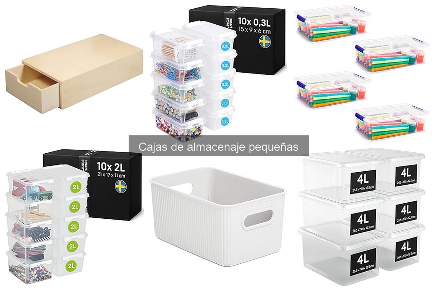 Ideas creativas para organizar con cajas de almacenaje pequeñas