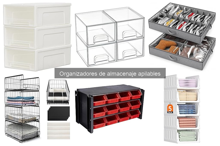 Ideas creativas para organizar con organizadores apilables