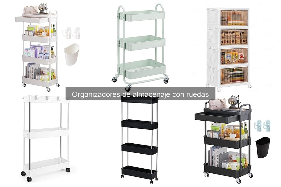 Ideas Creativas para Usar Organizadores de Almacenaje con Ruedas
