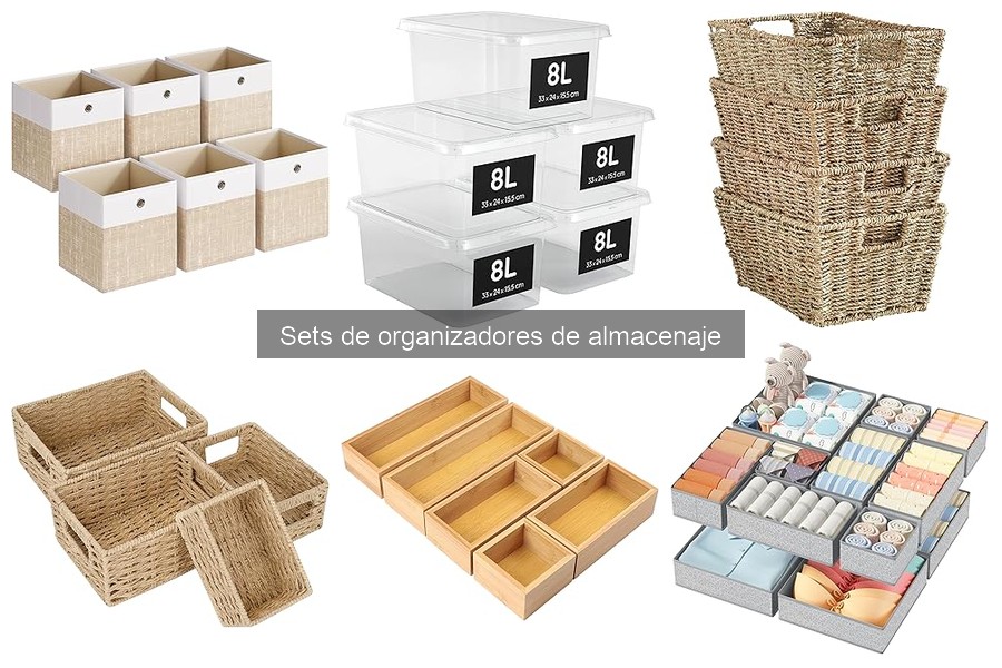 Ideas creativas para usar sets de organizadores de almacenaje