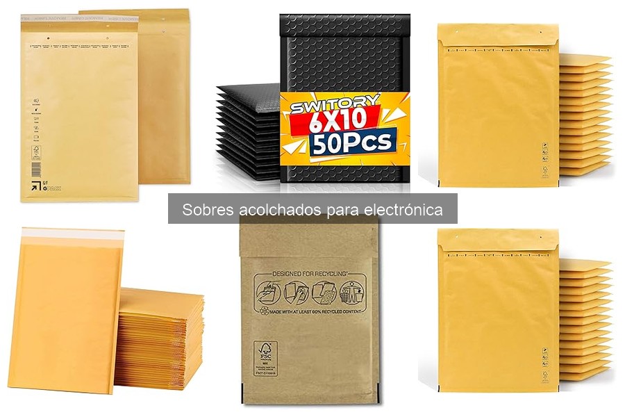 Los mejores sobres acolchados para enviar dispositivos electrónicos