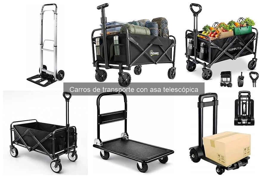 Mantenimiento del carro de transporte con asa telescópica