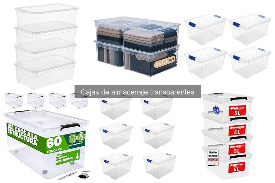Materiales de cajas de almacenaje transparentes: Guía práctica