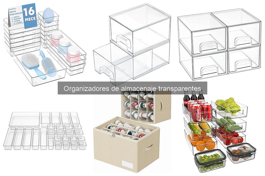 Maximiza el Uso de Organizadores de Almacenaje Transparentes