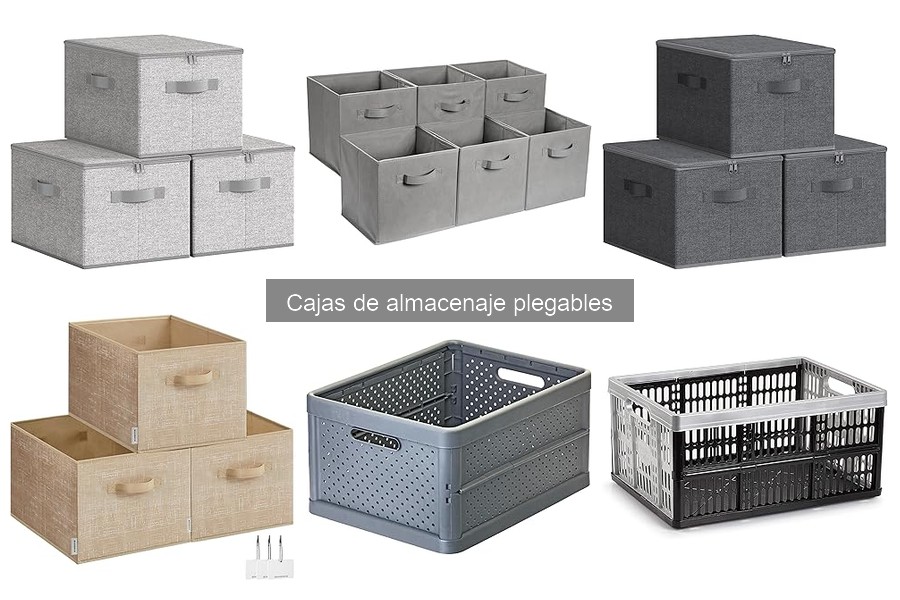 Medidas estándar de cajas de almacenaje plegables