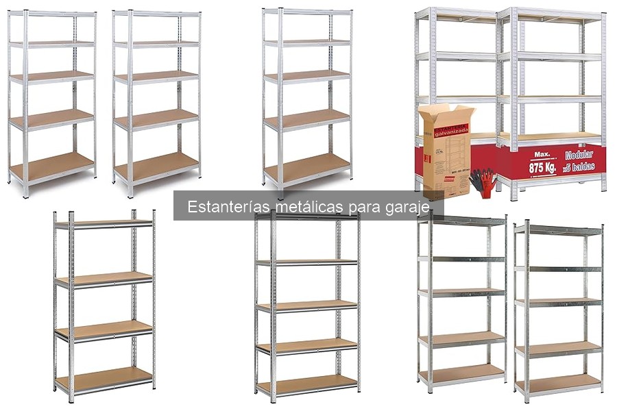 Medidas estándar de estanterías metálicas para garaje