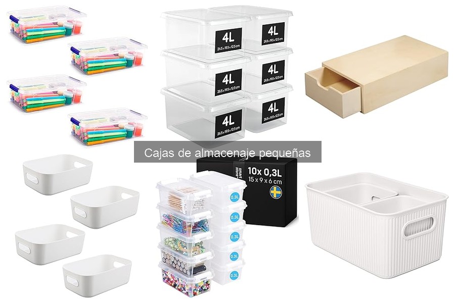 Mejor tamaño de cajas de almacenaje pequeñas para tu hogar