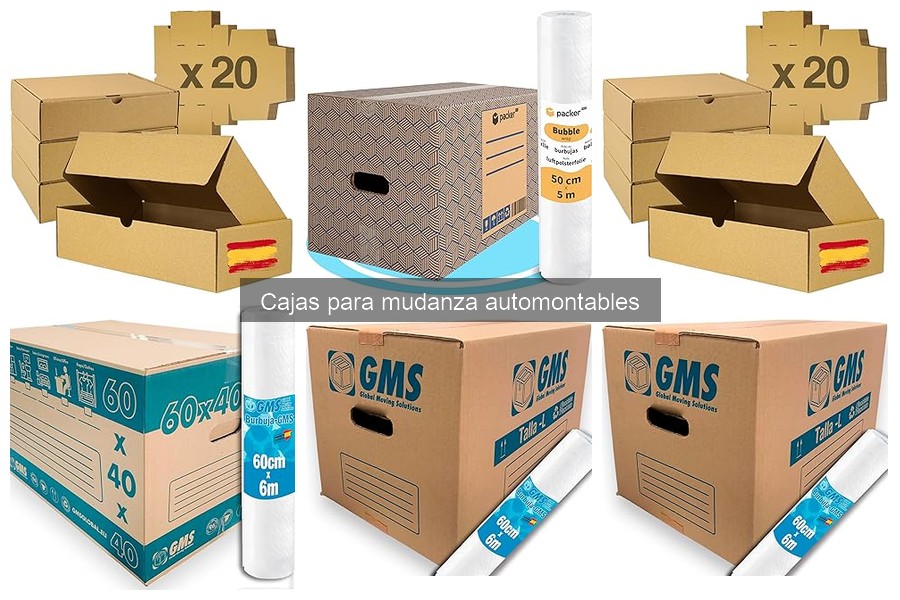 Mejores cajas automontables para mudanza: marcas y comparativa