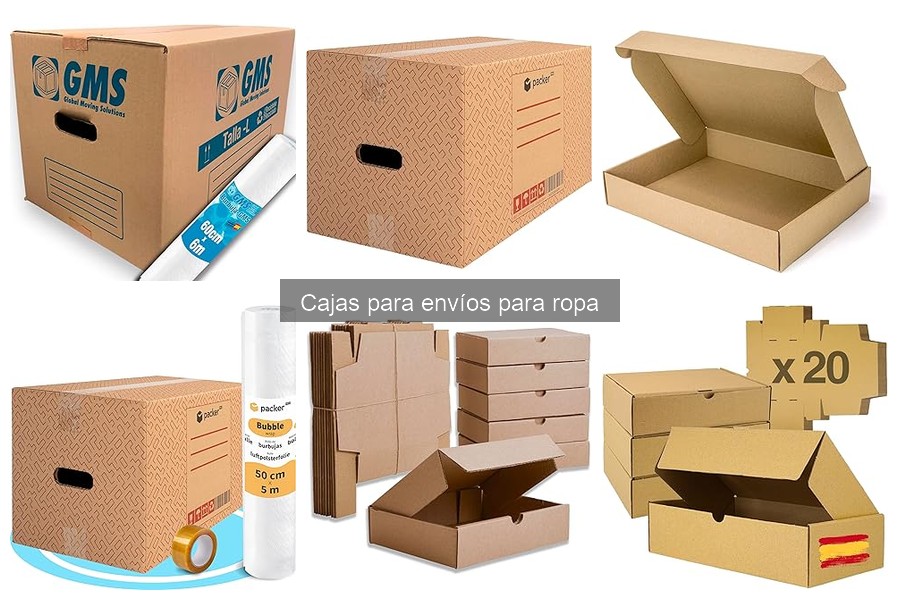 Mejores cajas para envíos de ropa en Amazon: comparativa 2023