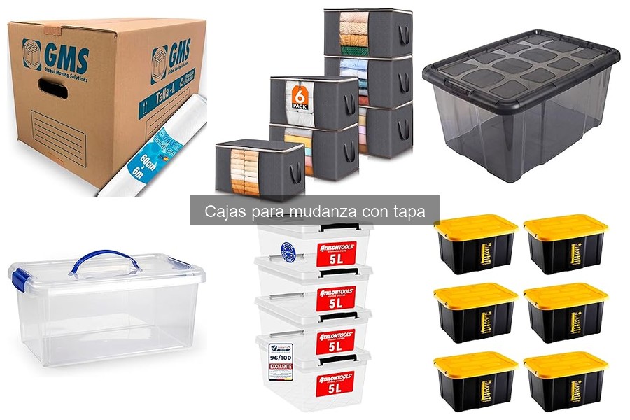 Mejores cajas para mudanza con tapa: comparativa y opiniones
