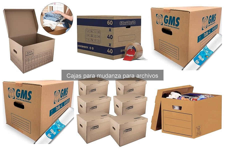 Mejores cajas para mudanza de archivos: comparativa 2023