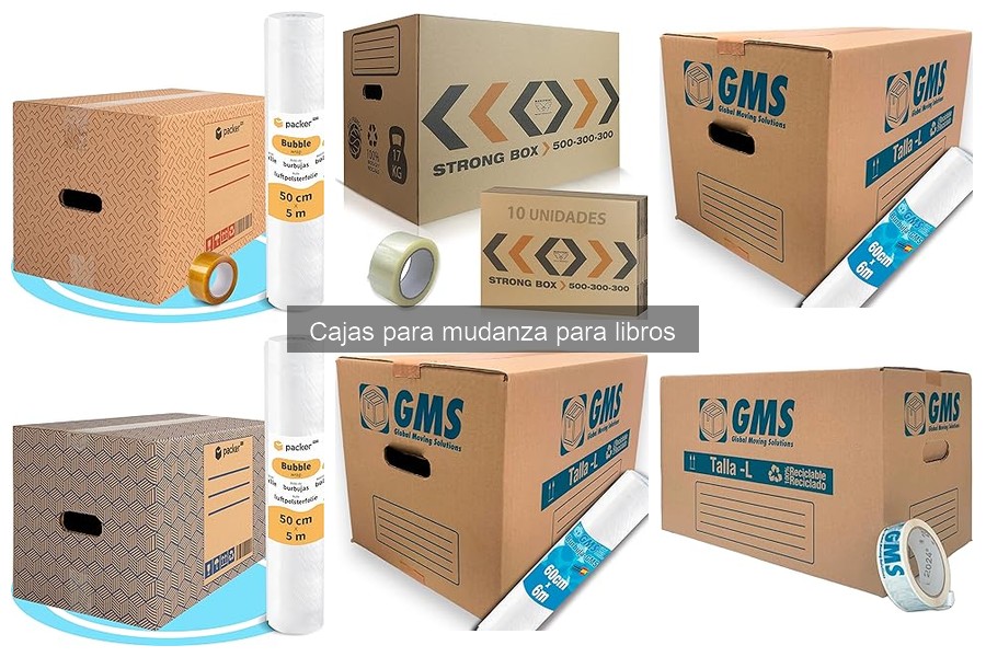Mejores cajas para mudanza de libros: comparativa 2023