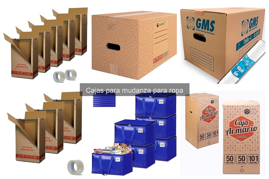 Mejores cajas para mudanza para ropa: guía de compra
