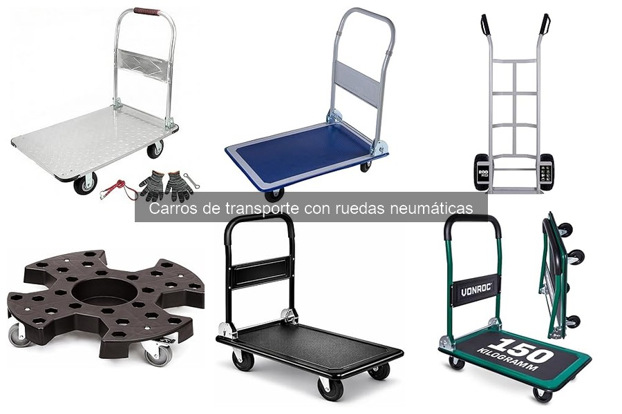 Mejores carros de transporte con ruedas neumáticas para mudanzas
