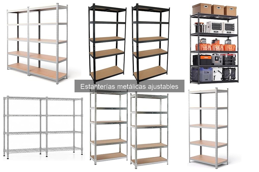 Mejores estanterías metálicas ajustables para espacios pequeños