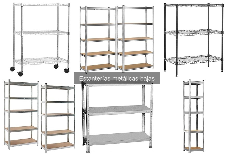 Mejores estanterías metálicas bajas para almacenamiento en casa