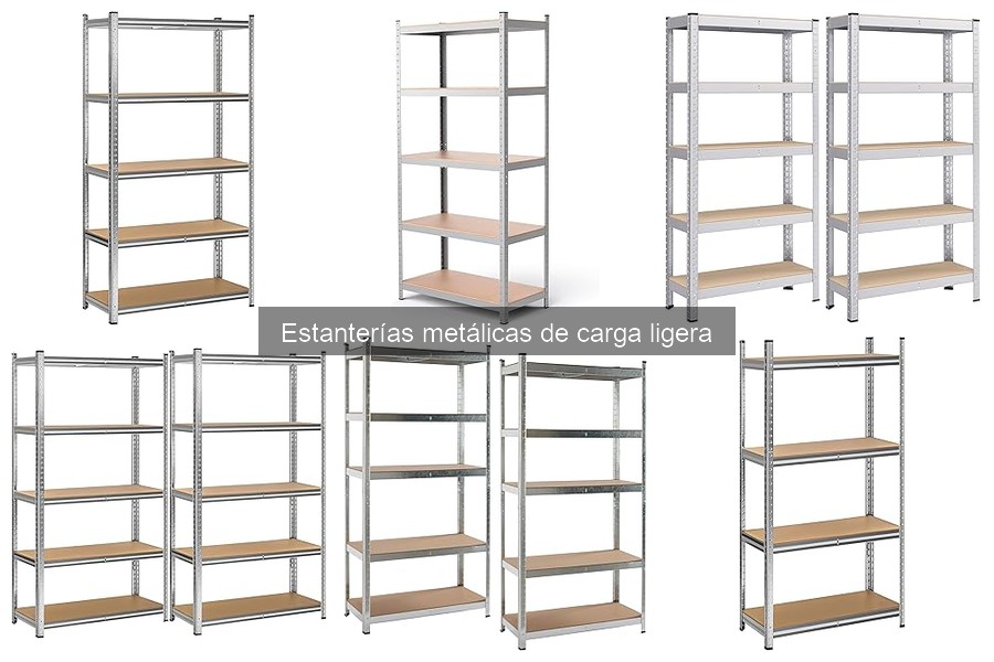 Mejores estanterías metálicas de carga ligera para espacios pequeños